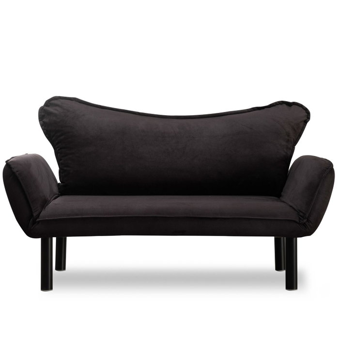 Atelier Del Sofa Chatto - Sofá-Cama de 2 Plazas Negro